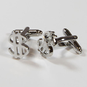 Gemelli Cufflinks Dollaro  100% Ottone